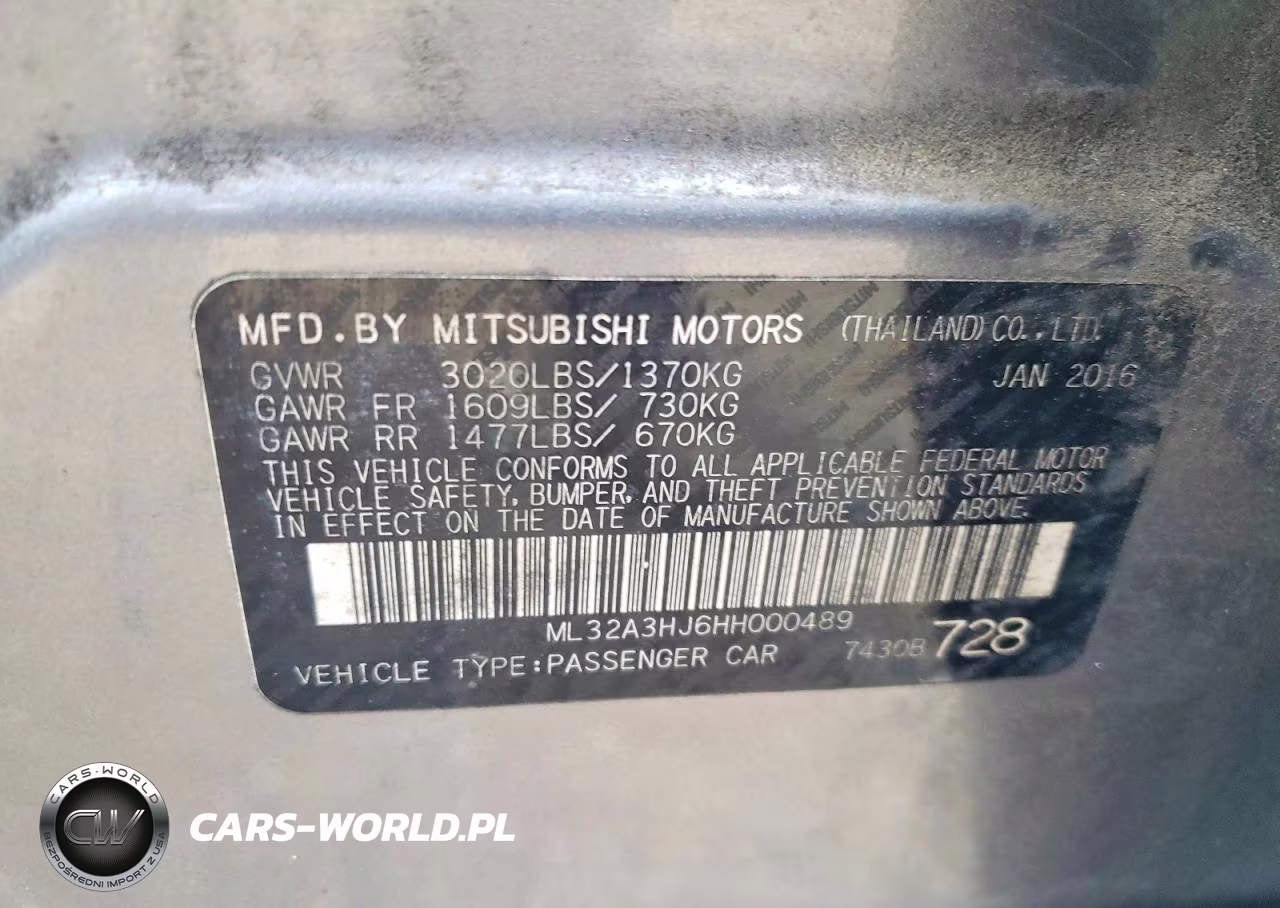 2017 Mitsubishi Mirage Es VIN:ML32A3HJ6HH000489 - 12