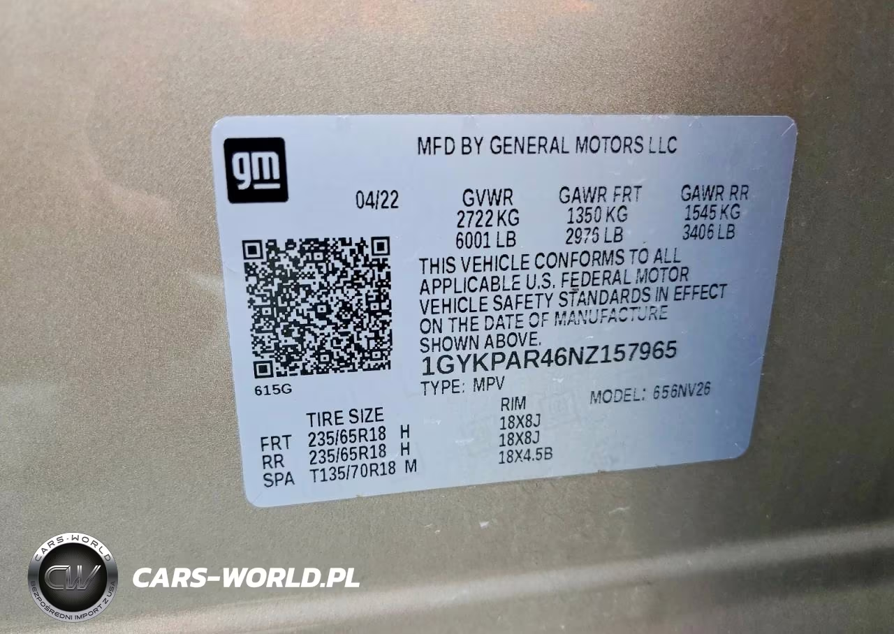2022 Cadillac Xt6 Luxury VIN:1GYKPAR46NZ157965 - 13