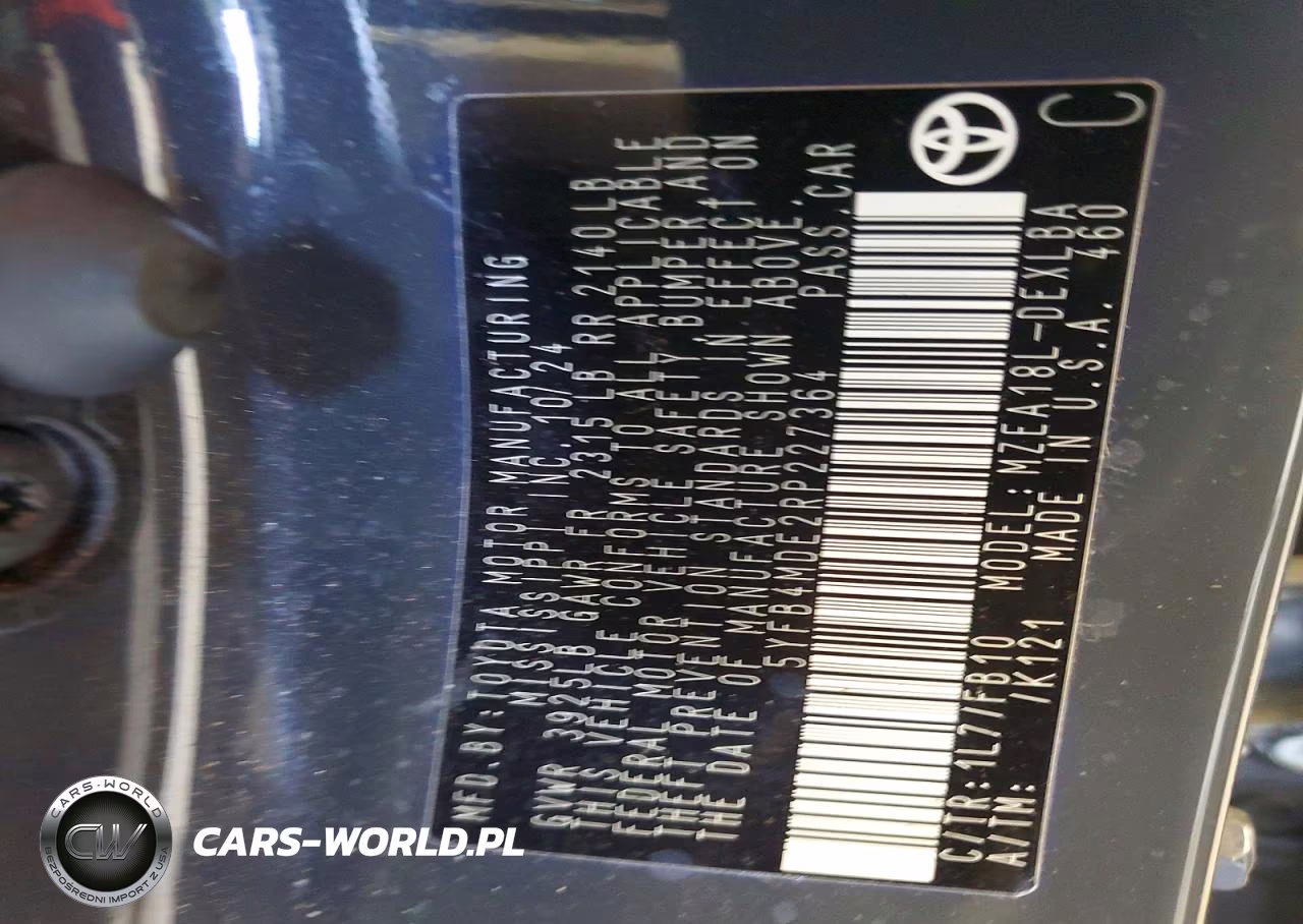 2024 Toyota Corolla Le VIN:5YFB4MDE2RP227364 - 12