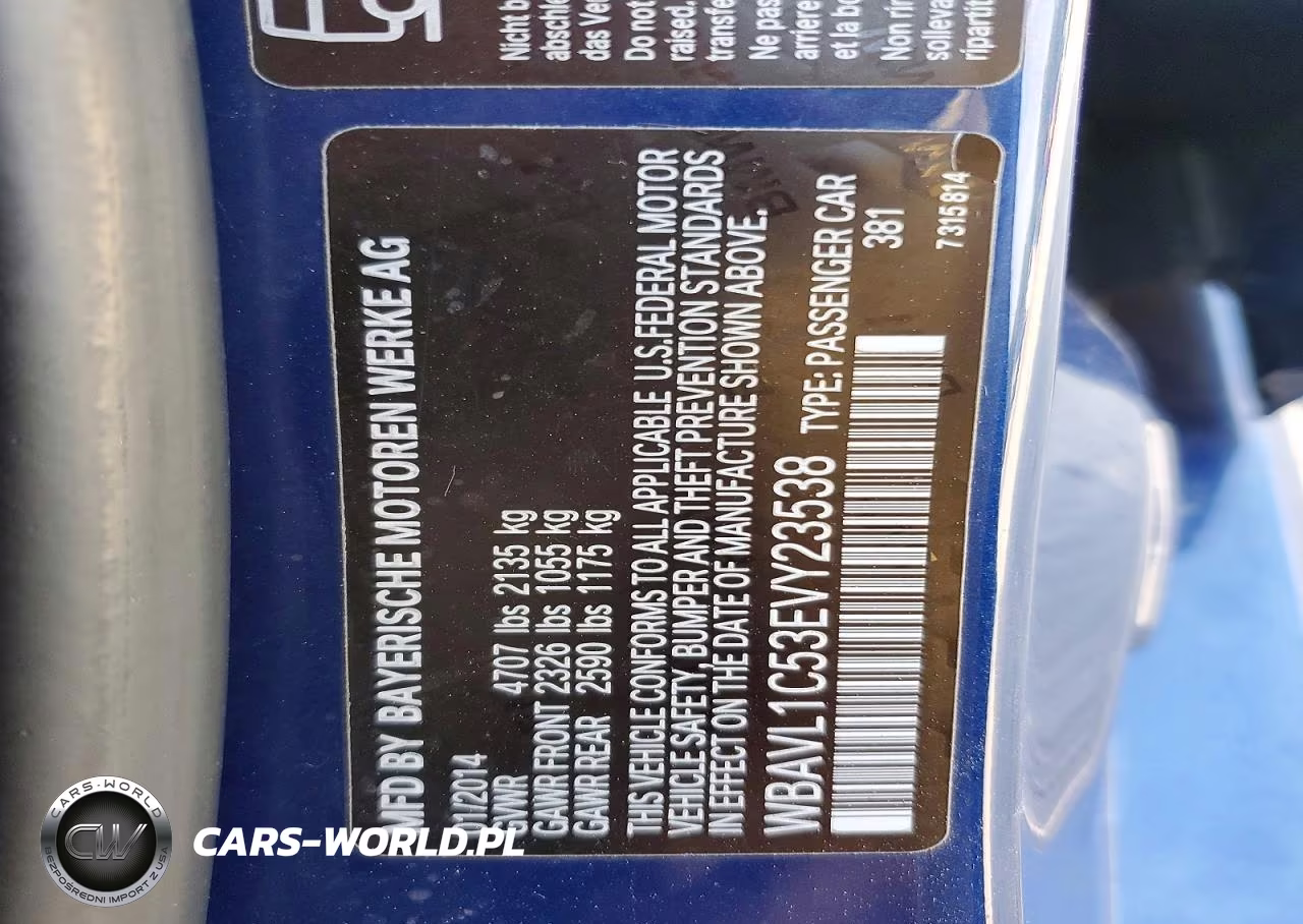 2014 BMW X1 xDrive28I VIN:WBAVL1C53EVY23538 - 13