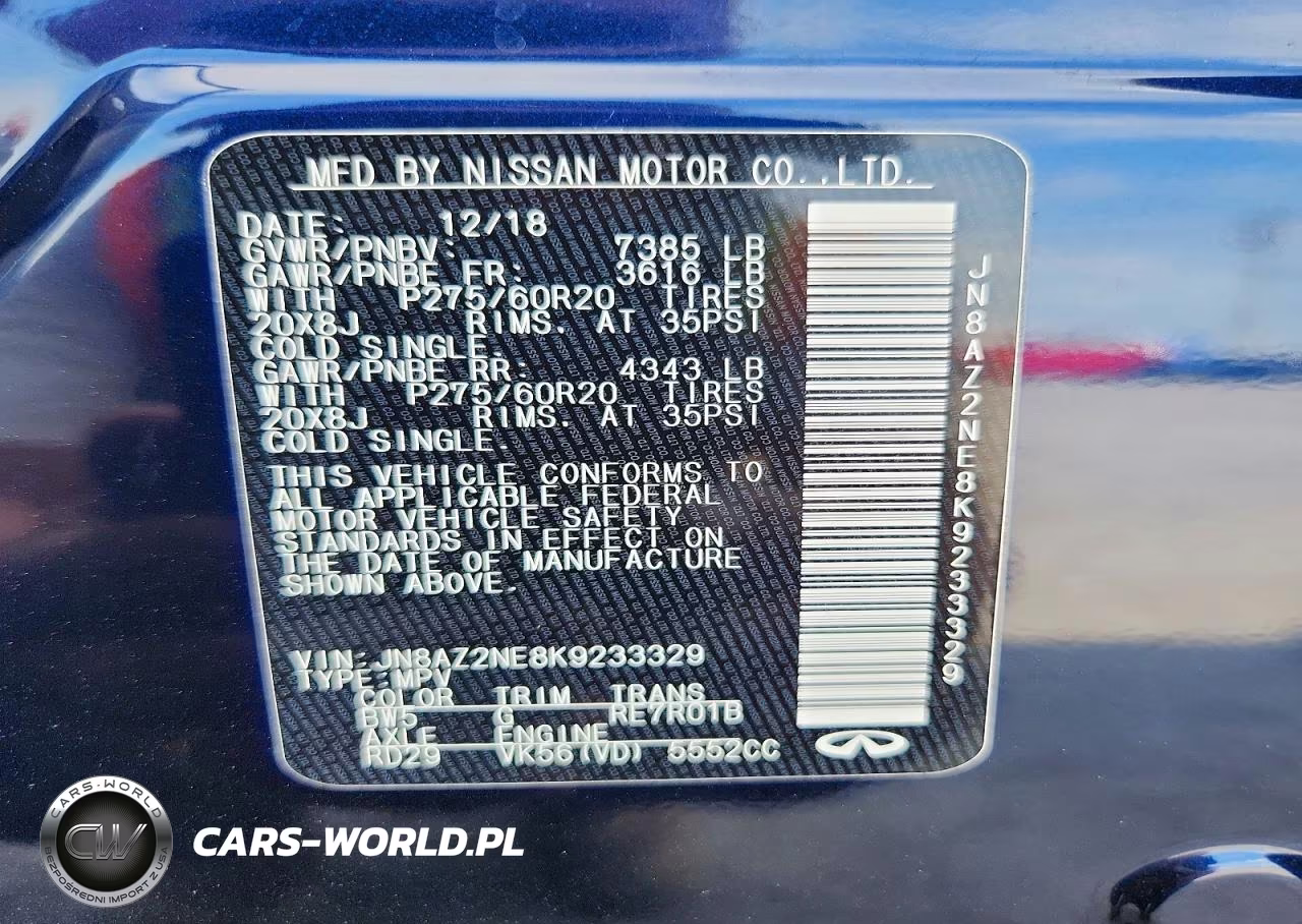 2019 Infiniti Qx80 Luxe VIN:JN8AZ2NE8K9233329 - 14