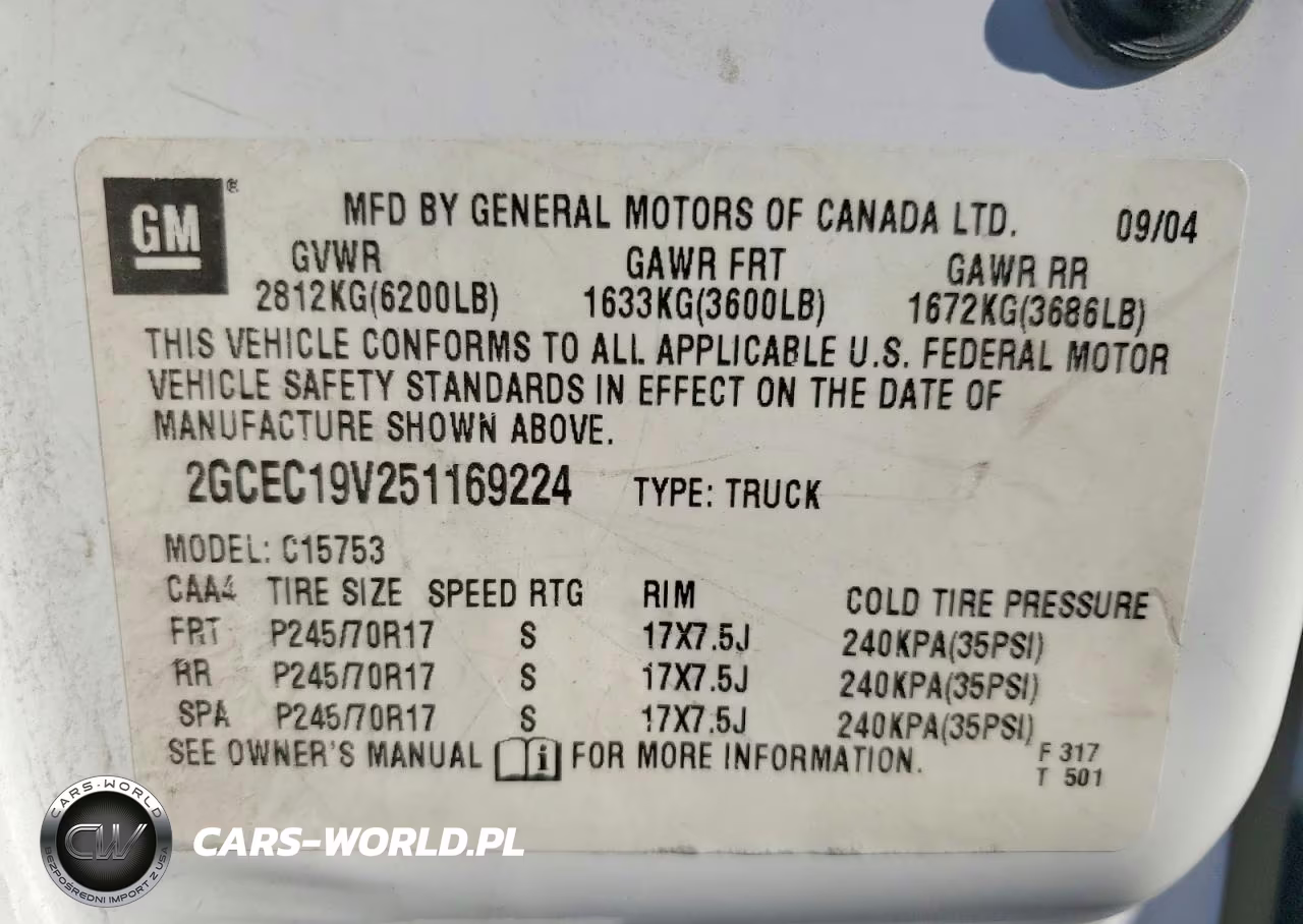 2005 Chevrolet Silverado C1500 VIN:2GCEC19V251169224 - 12