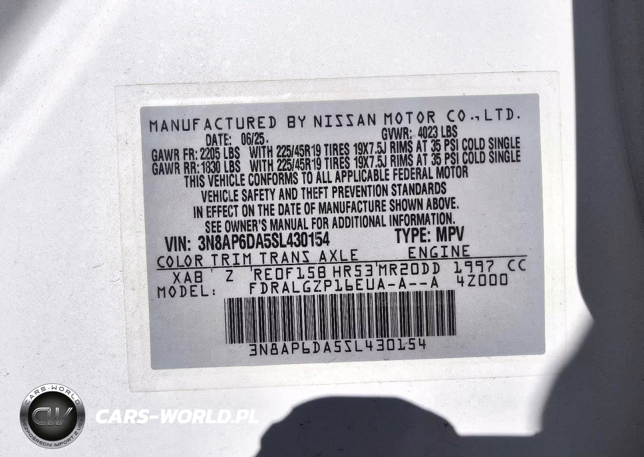 2025 Nissan Kicks Sr VIN:3N8AP6DA5SL430154 - 13