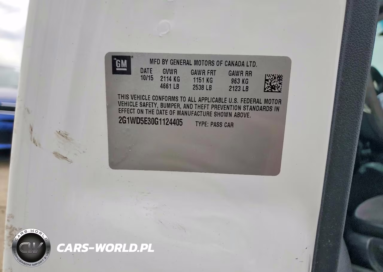 2016 Chevrolet Impala Limited Police VIN:2G1WD5E30G1124405 - 12