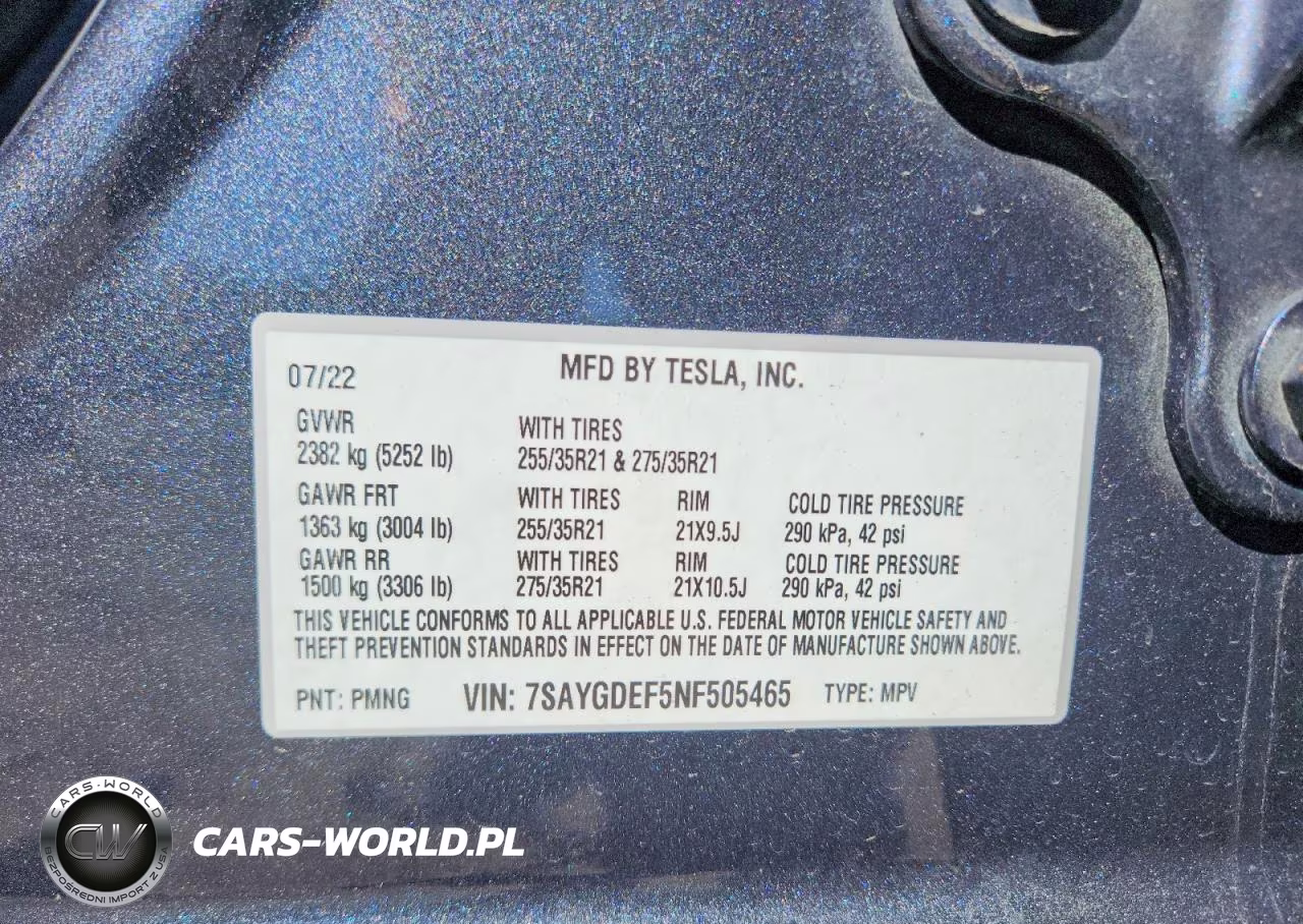 2022 Tesla Model Y VIN:7SAYGDEF5NF505465 - 13