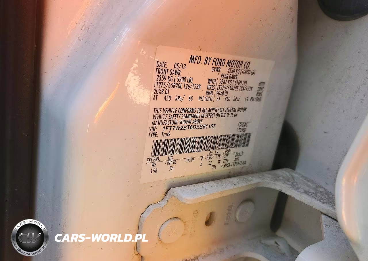 2013 Ford F250 Super Duty VIN:1FT7W2BT6DEB51157 - 13