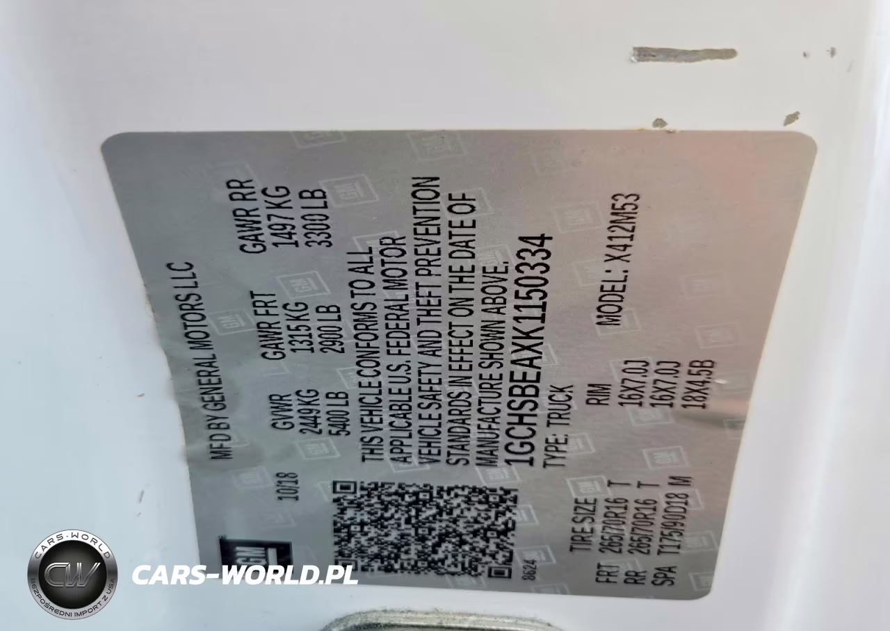 2019 Chevrolet Colorado VIN:1GCHSBEAXK1150334 - 12