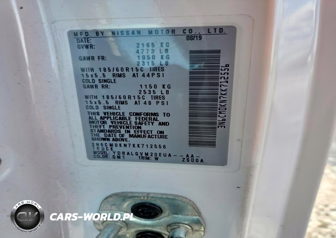 2019 Nissan Nv200 Sv Van VIN:3N6CM0KN7KK712556 - 13