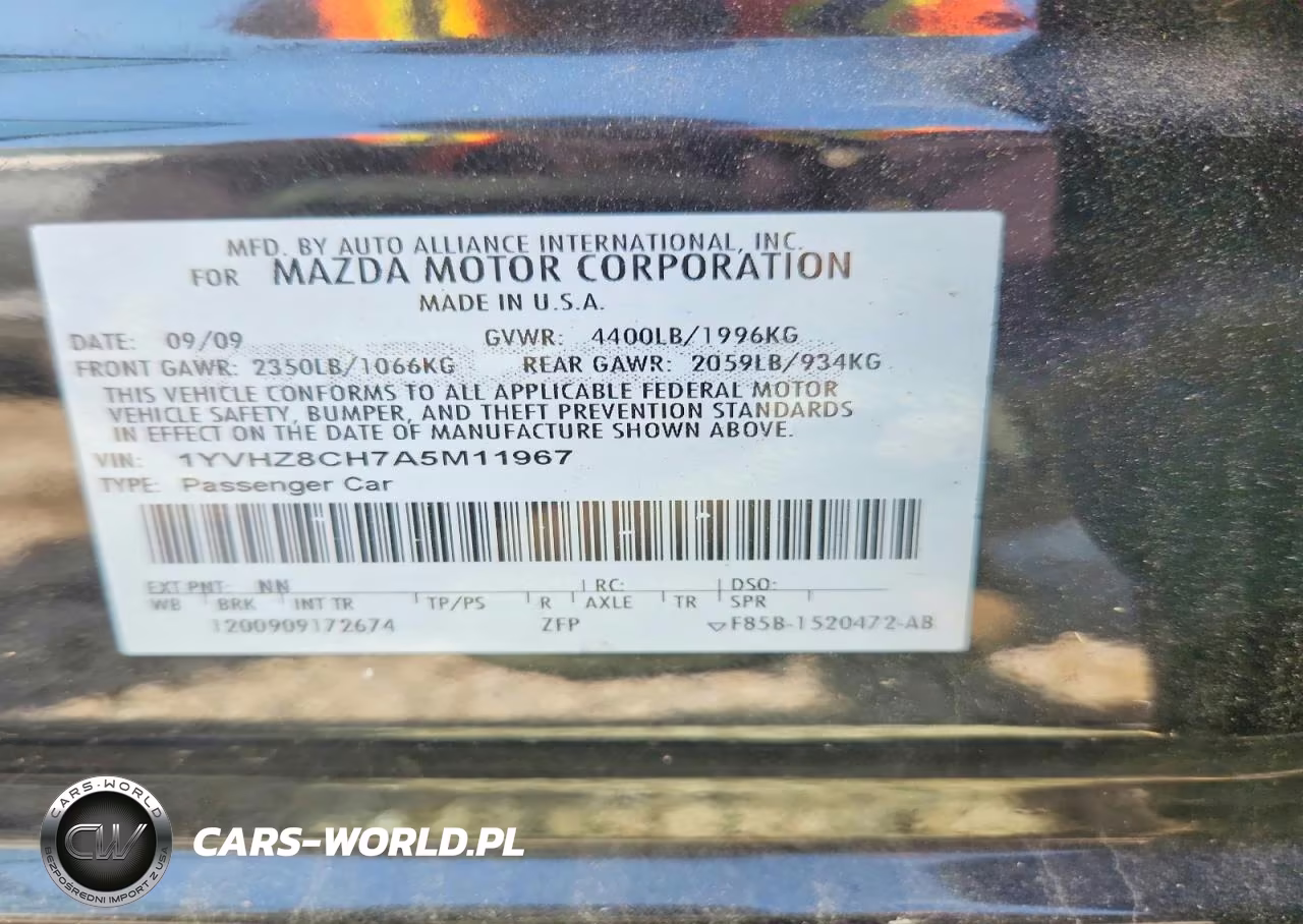 2010 Mazda 6 I VIN:1YVHZ8CH7A5M11967 - 12