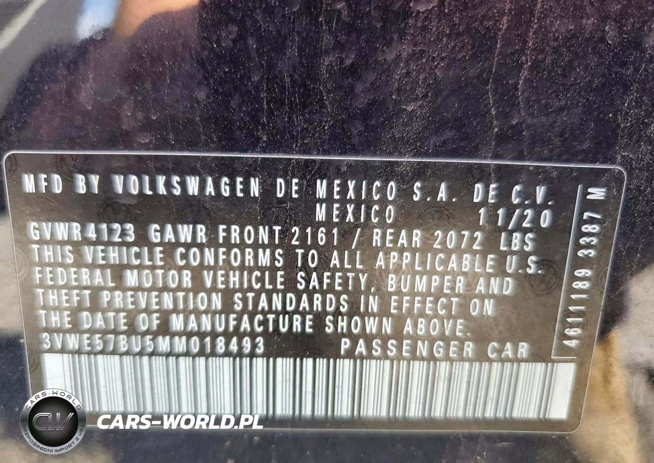 2021 Volkswagen Jetta Sel VIN:3VWE57BU5MM018493 - 12