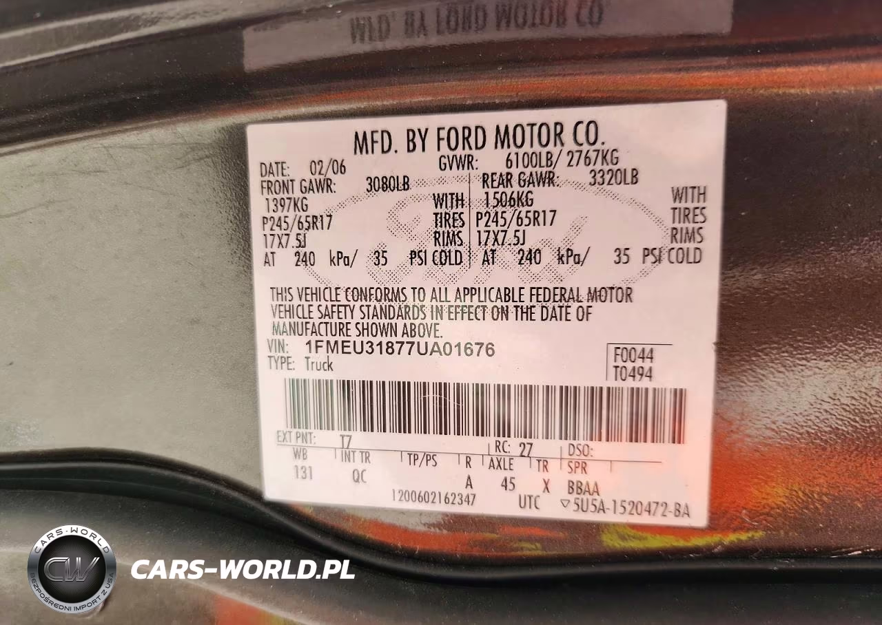 2007 Ford Explorer Sport Trac Xlt VIN:1FMEU31877UA01676 - 12