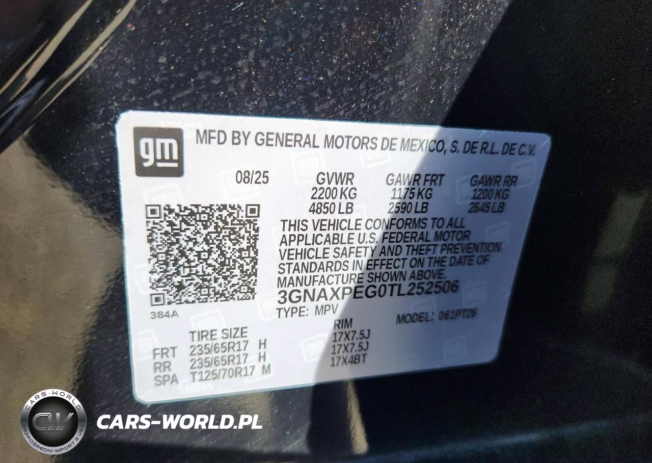 2026 Chevrolet Equinox Lt VIN:3GNAXPEG0TL252506 - 13