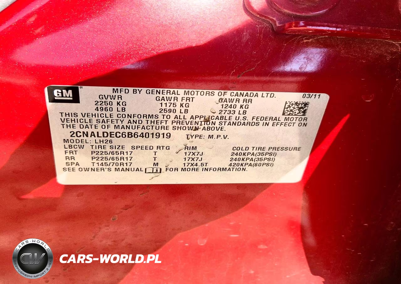2011 Chevrolet Equinox Lt VIN:2CNALDEC6B6401919 - 13