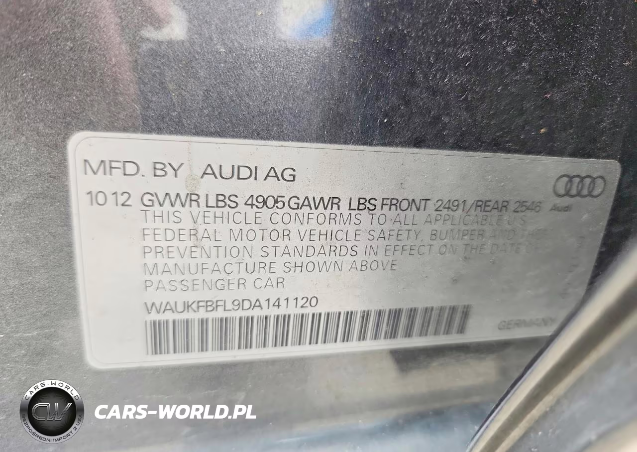 2013 Audi A4 Prestige VIN:WAUKFBFL9DA141120 - 12