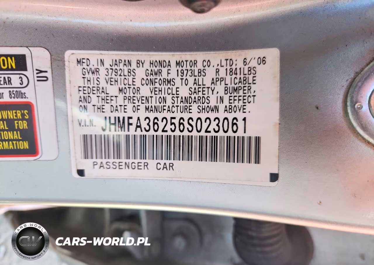 2006 Honda Civic Hybrid VIN:JHMFA36256S023061 - 12