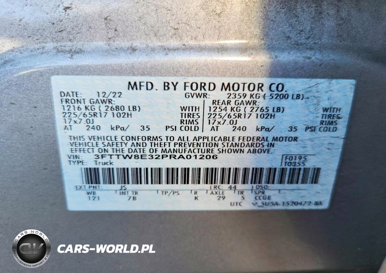 2023 Ford Maverick Xl VIN:3FTTW8E32PRA01206 - 12