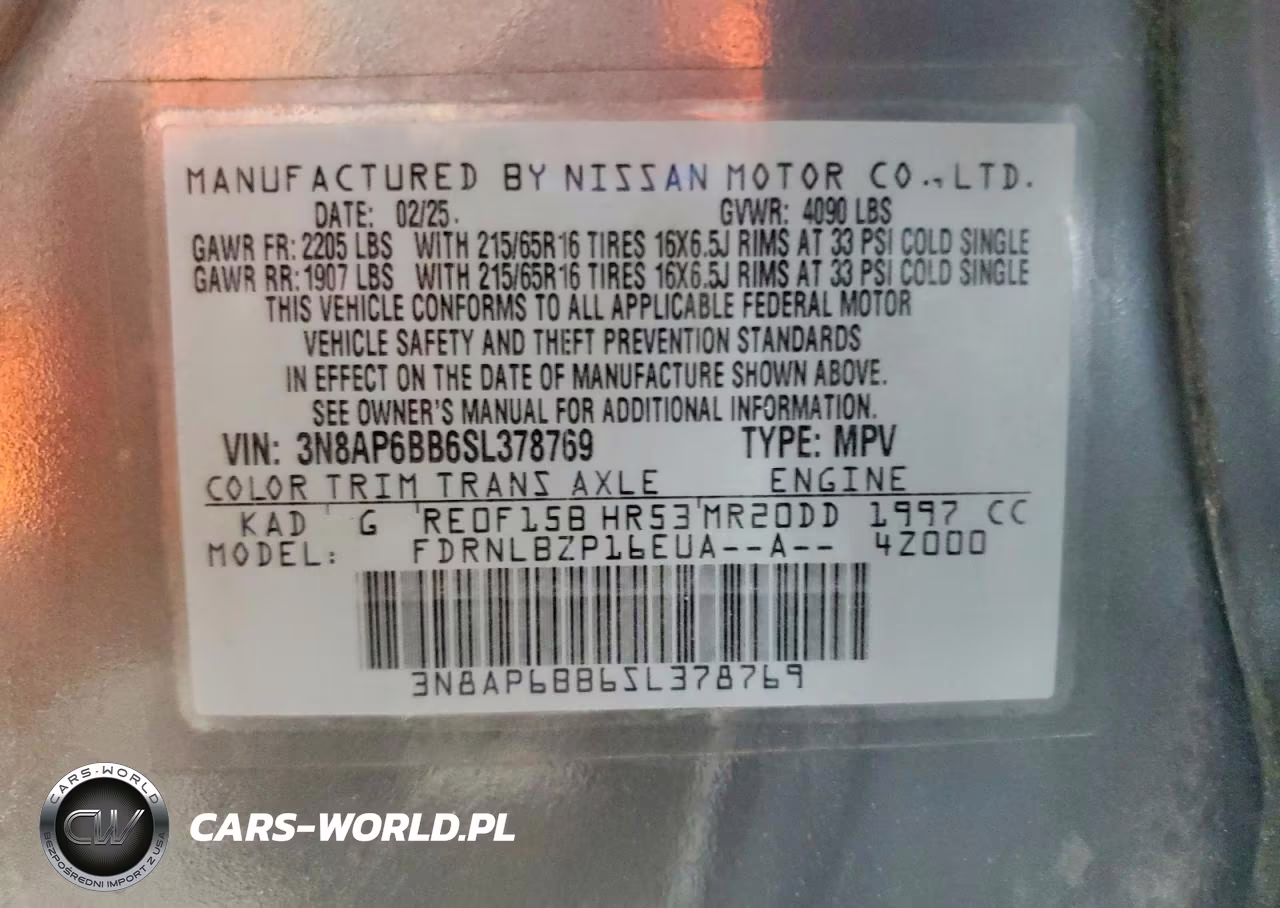 2025 Nissan Kicks S VIN:3N8AP6BB6SL378769 - 14