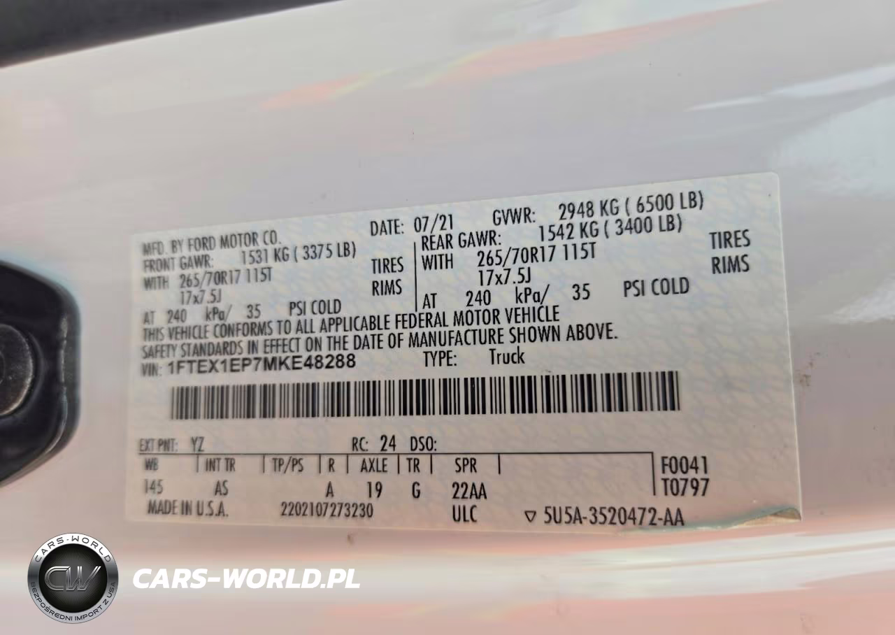 2021 Ford F150 Super Cab VIN:1FTEX1EP7MKE48288 - 12