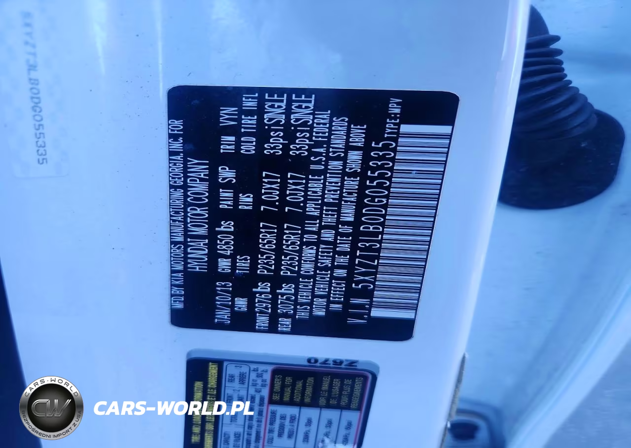 2013 Hyundai Santa Fe Sport 2.4L VIN:5XYZT3LB0DG055335 - 14