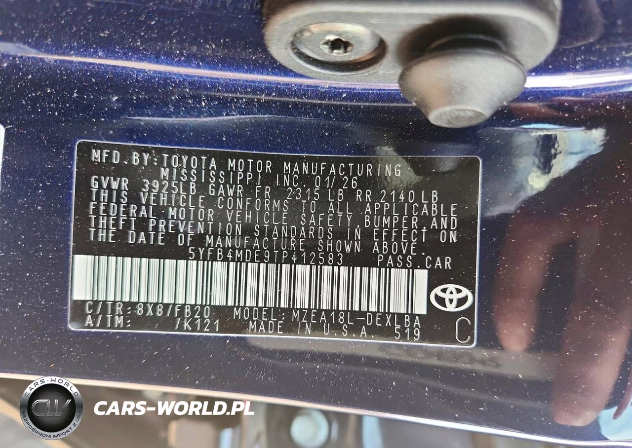 2026 Toyota Corolla Le VIN:5YFB4MDE9TP412583 - 12