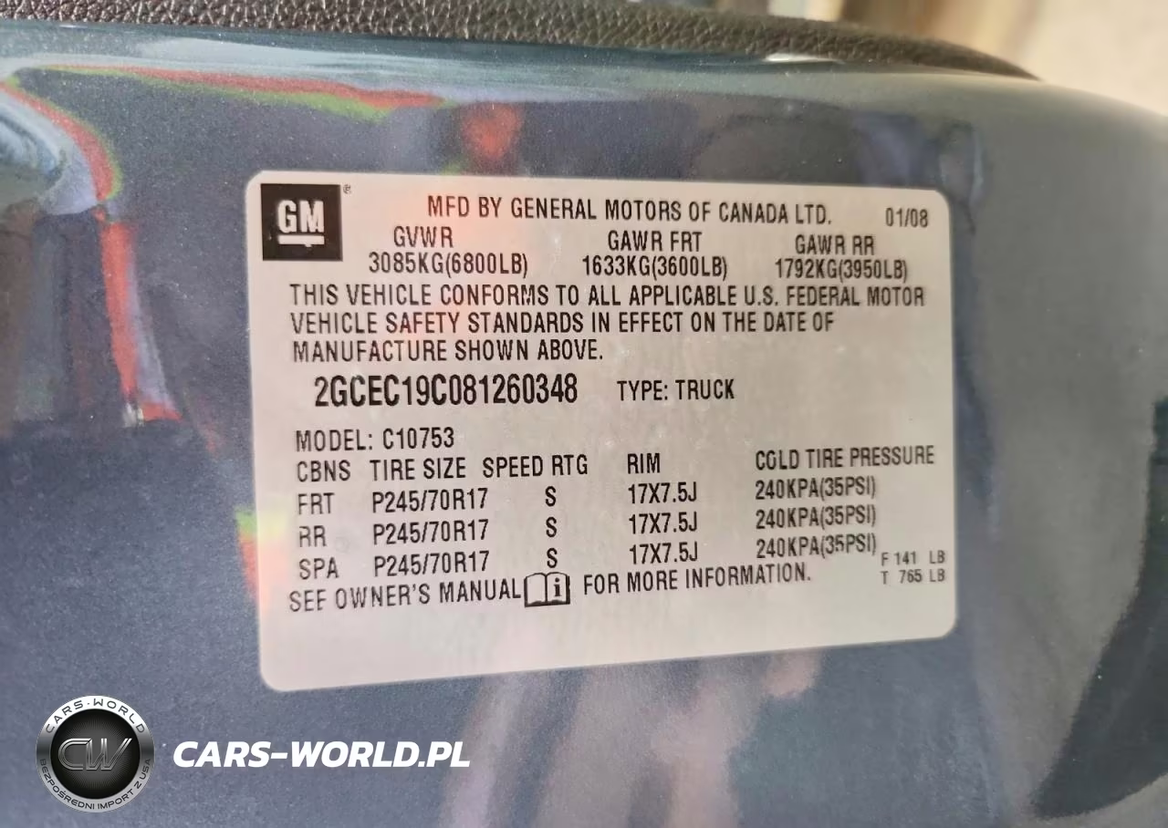 2008 Chevrolet Silverado C1500 VIN:2GCEC19C081260348 - 12