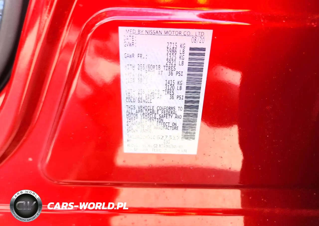 2020 Nissan Pathfinder Sl VIN:5N1DR2CM3LC627517 - 14