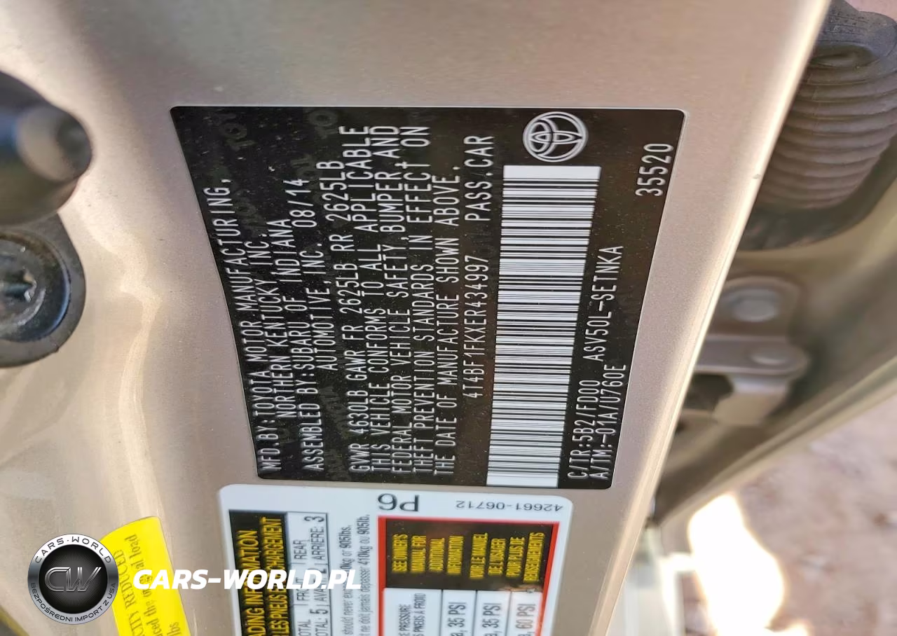 2014 Toyota Camry Le VIN:4T4BF1FKXER434997 - 13