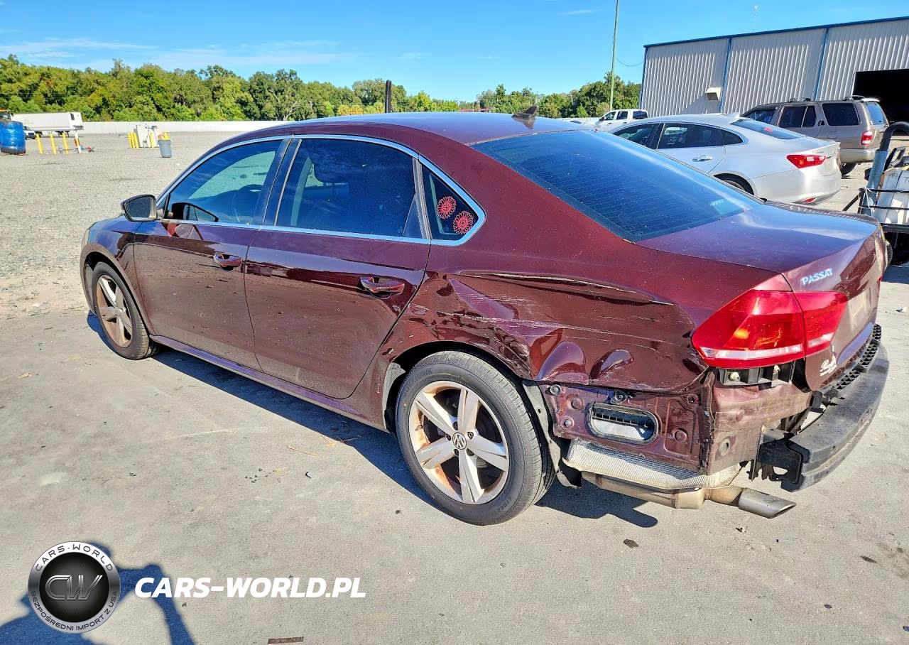 2014 Volkswagen Passat Se VIN:1VWBT7A35EC081551 - 2