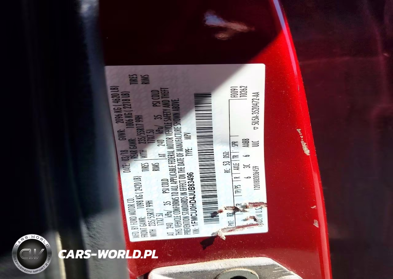 2018 Ford Escape Sel VIN:1FMCU0HD4JUB83496 - 12
