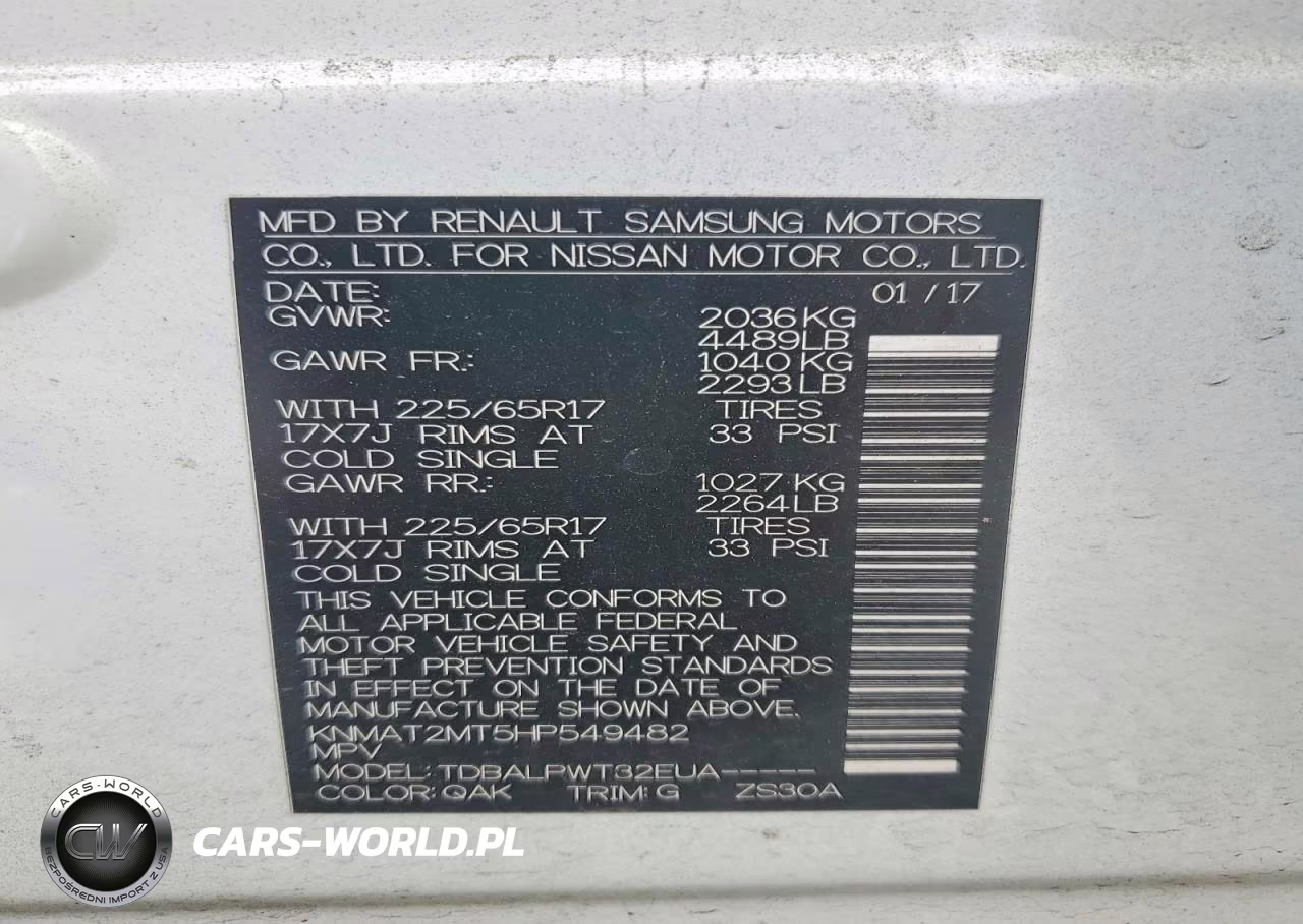 2017 Nissan Rogue S VIN:KNMAT2MT5HP549482 - 14
