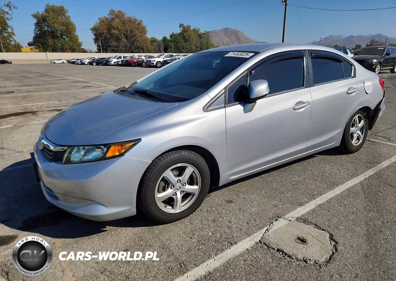 2012 Honda Civic Natural Gas VIN:19XFB5F51CE002078 - 1