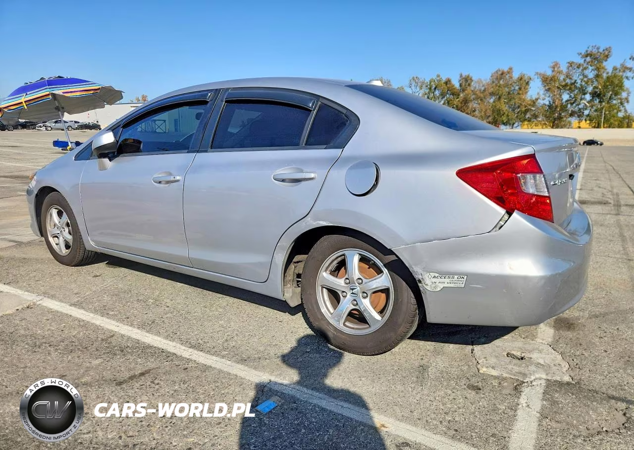 2012 Honda Civic Natural Gas VIN:19XFB5F51CE002078 - 2