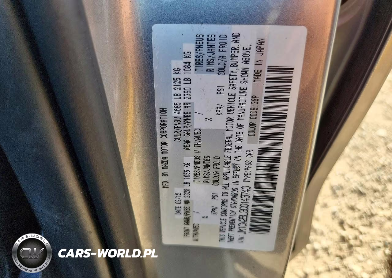 2012 Mazda 5 VIN:JM1CW2BL3C0143740 - 12