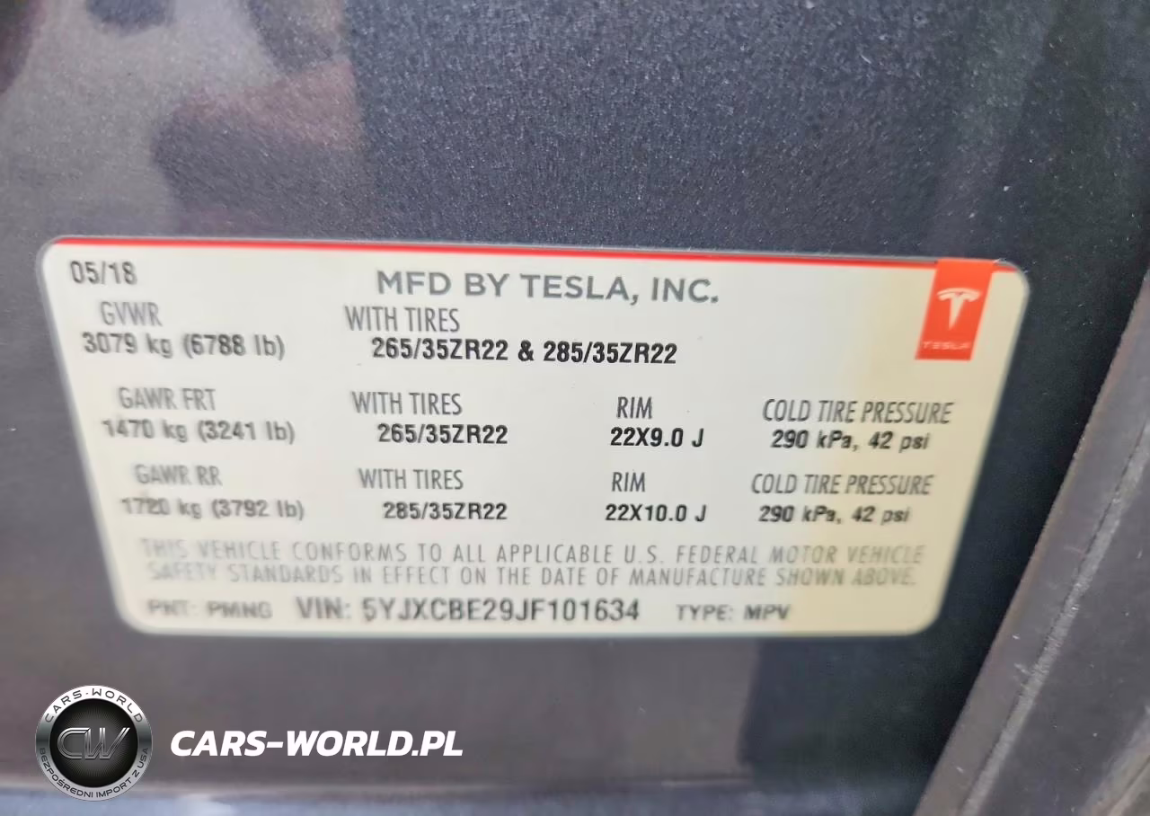 2018 Tesla Model X VIN:5YJXCBE29JF101634 - 13