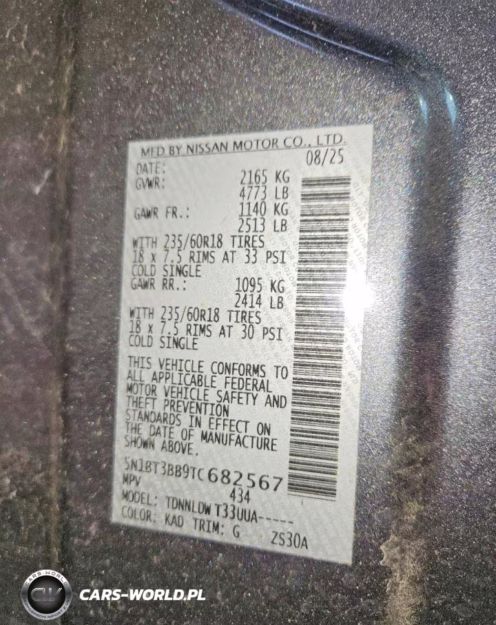 2026 Nissan Rogue Sv VIN:5N1BT3BB9TC682567 - 13
