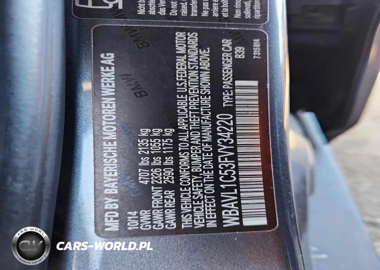 2015 BMW X1 xDrive28I VIN:WBAVL1C53FVY34220 - 13