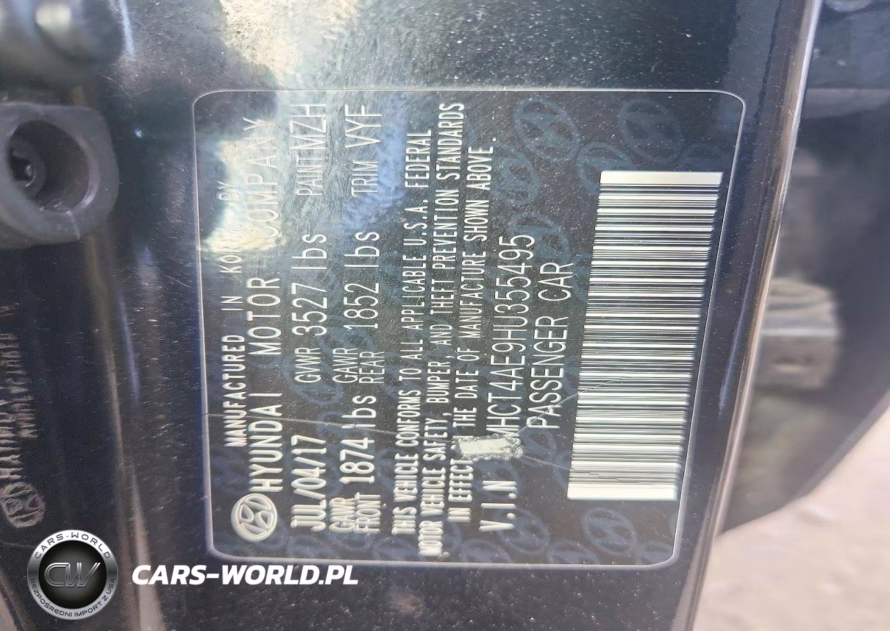 2017 Hyundai Accent Se VIN:KMHCT4AE9HU355495 - 12