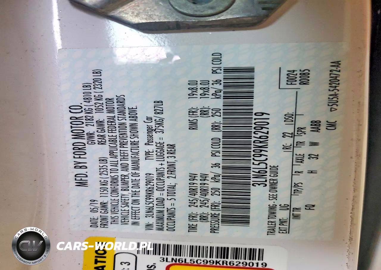 2019 Lincoln Mkz Reserve I VIN:3LN6L5C99KR629019 - 12