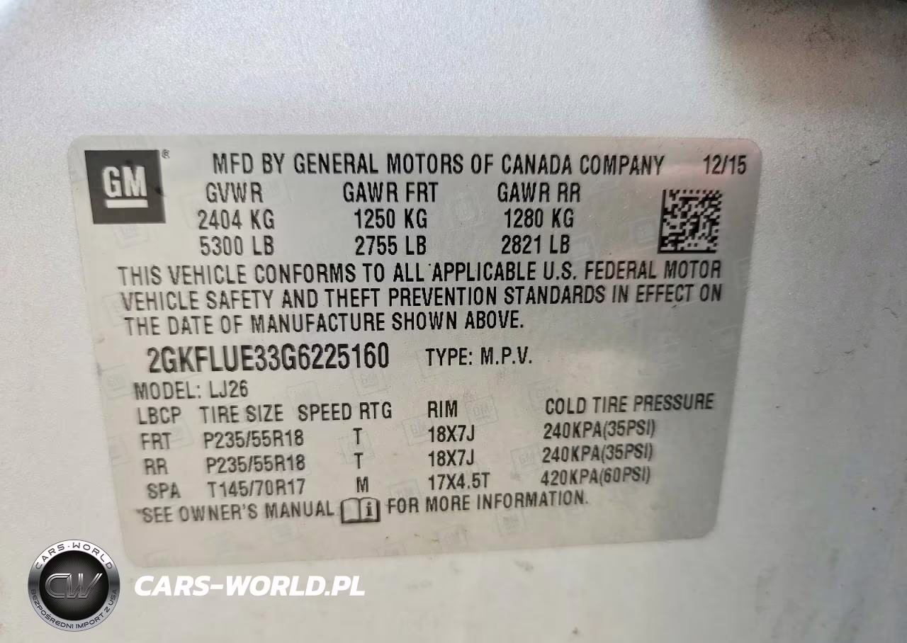 2016 GMC Terrain Slt VIN:2GKFLUE33G6225160 - 13