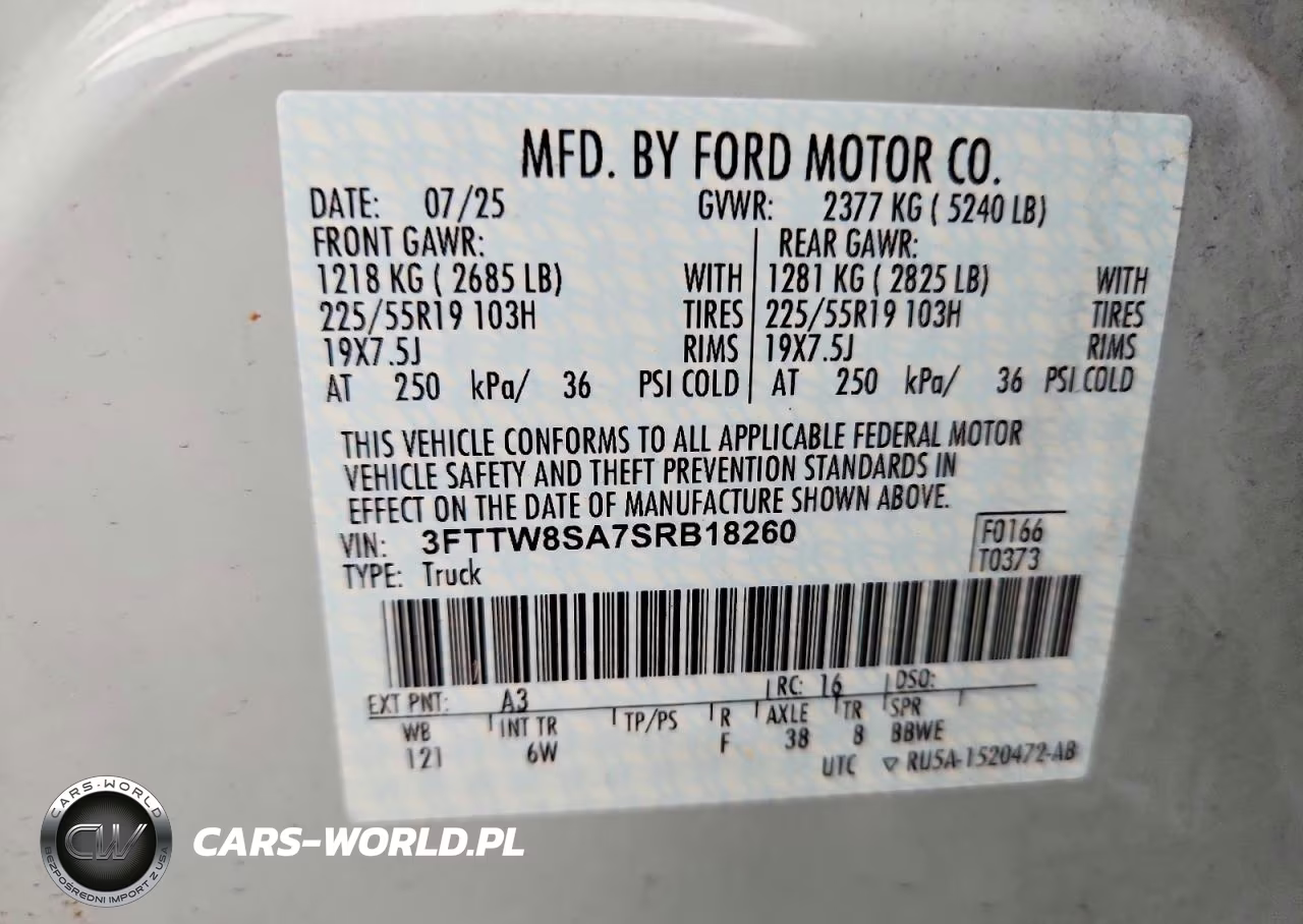 2025 Ford Maverick Lariat VIN:3FTTW8SA7SRB18260 - 12