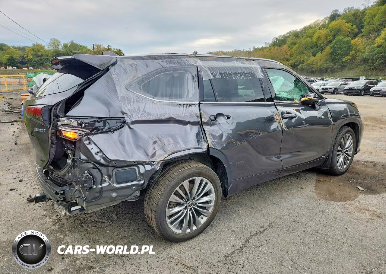 2021 Toyota Highlander Hybrid Platinum VIN:5TDEBRCH6MS031228 - 3