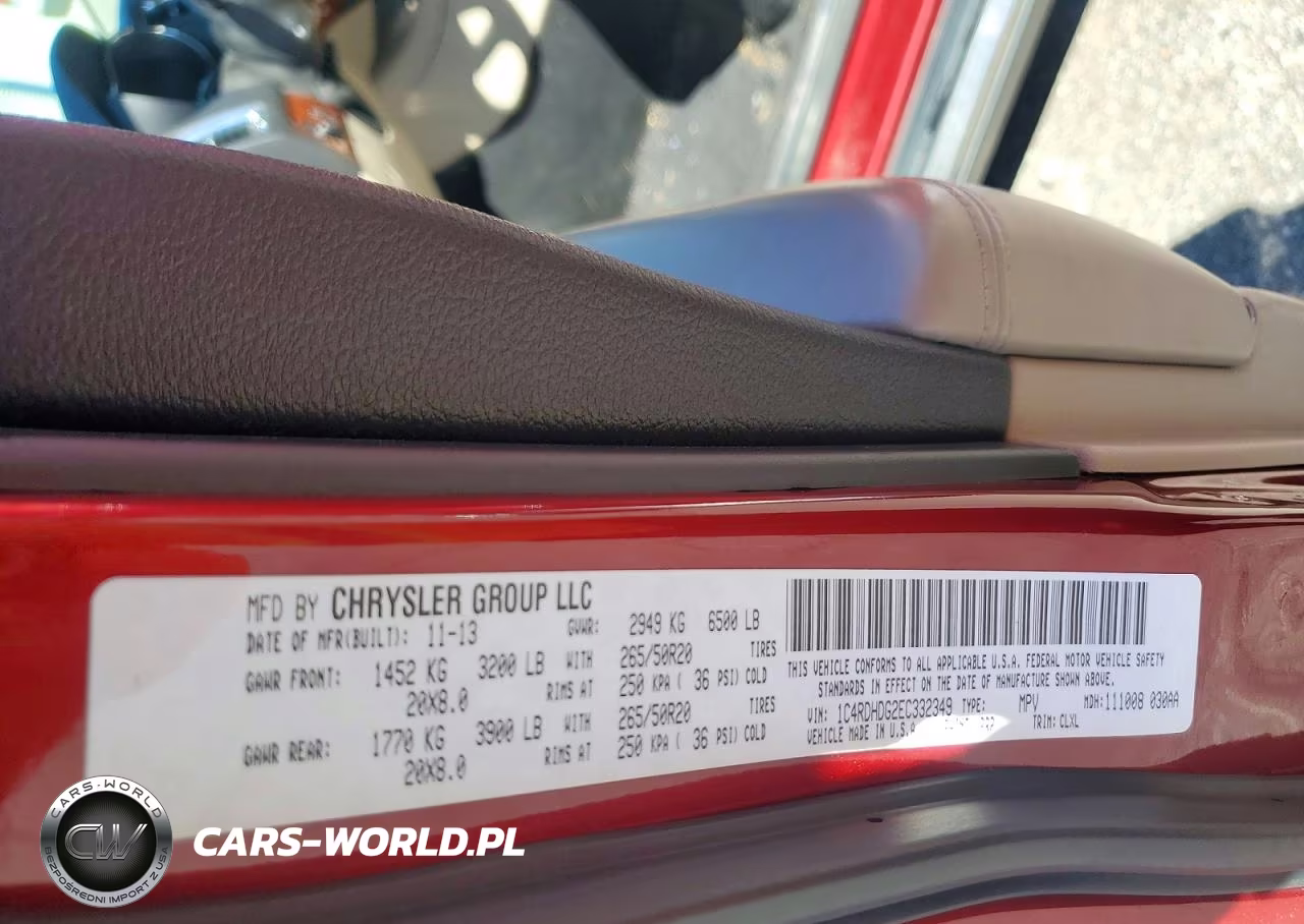 2014 Dodge Durango Limited VIN:1C4RDHDG2EC332349 - 13
