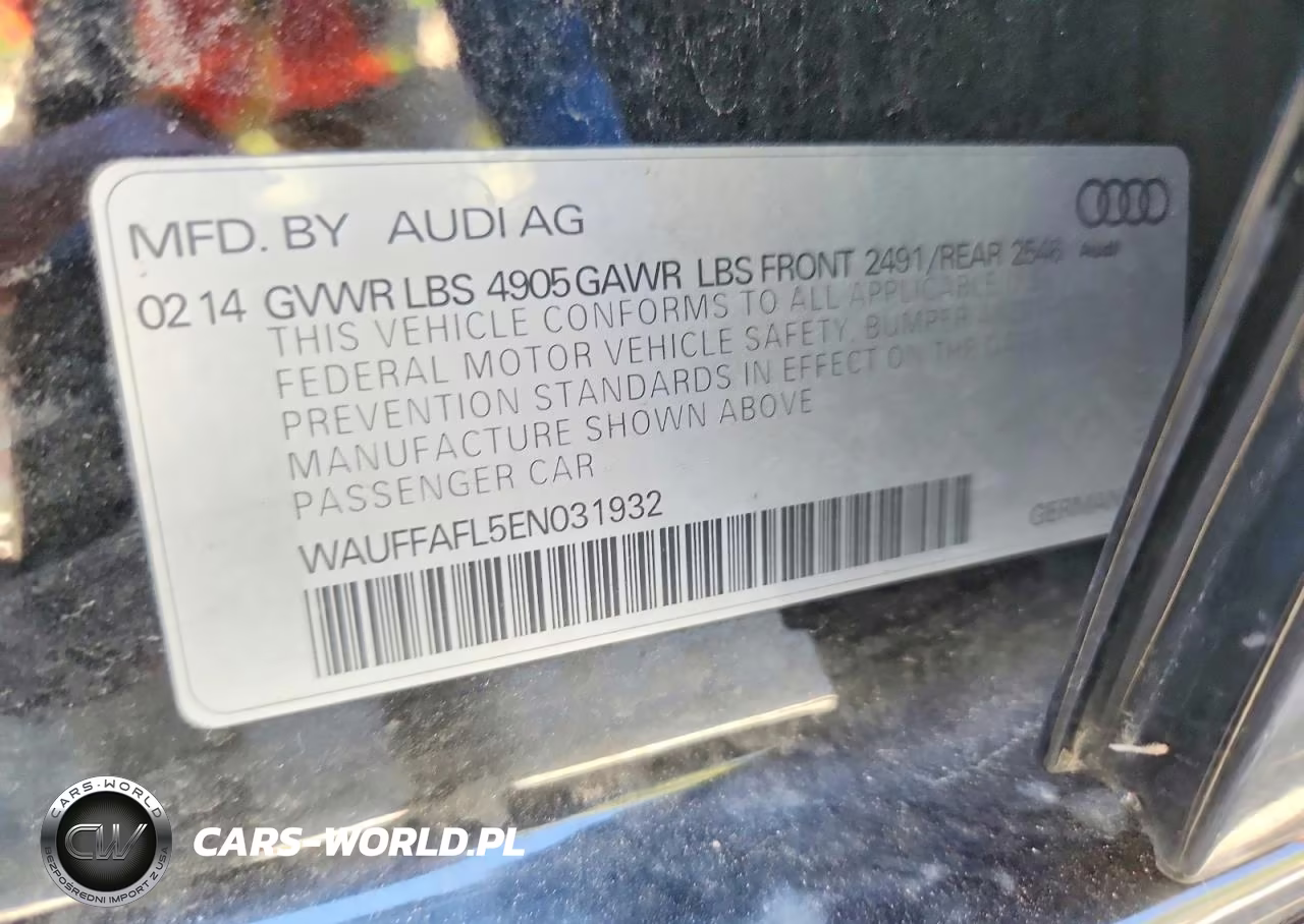 2014 Audi A4 Premium Plus VIN:WAUFFAFL5EN031932 - 13
