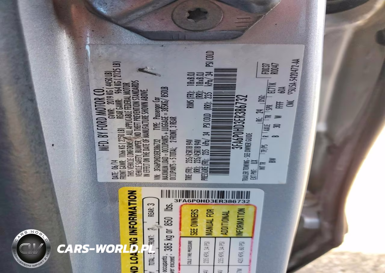 2014 Ford Fusion Se VIN:3FA6P0HD3ER386732 - 12