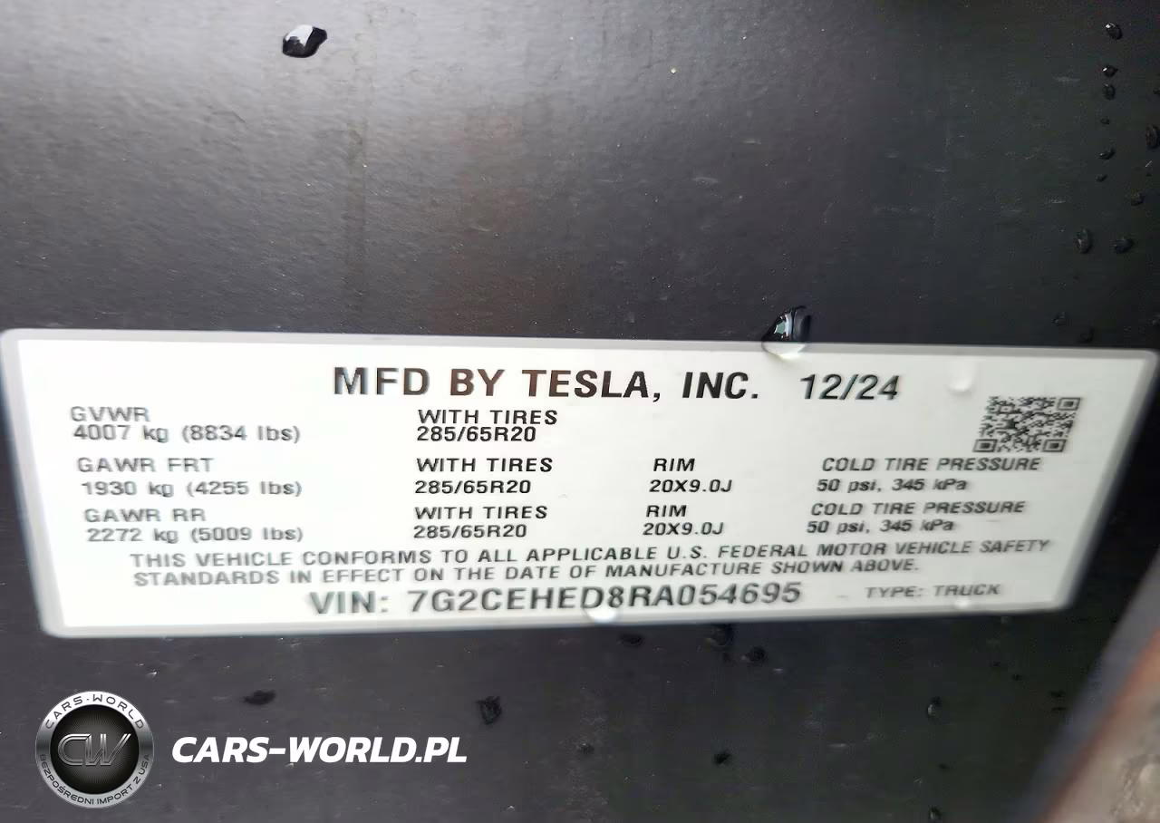 2024 Tesla Cybertruck VIN:7G2CEHED8RA054695 - 13