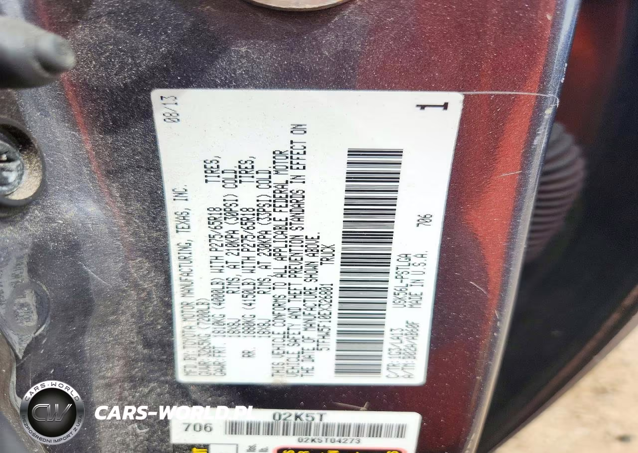2014 Toyota Tundra Crewmax Limited VIN:5TFHW5F10EX326801 - 12