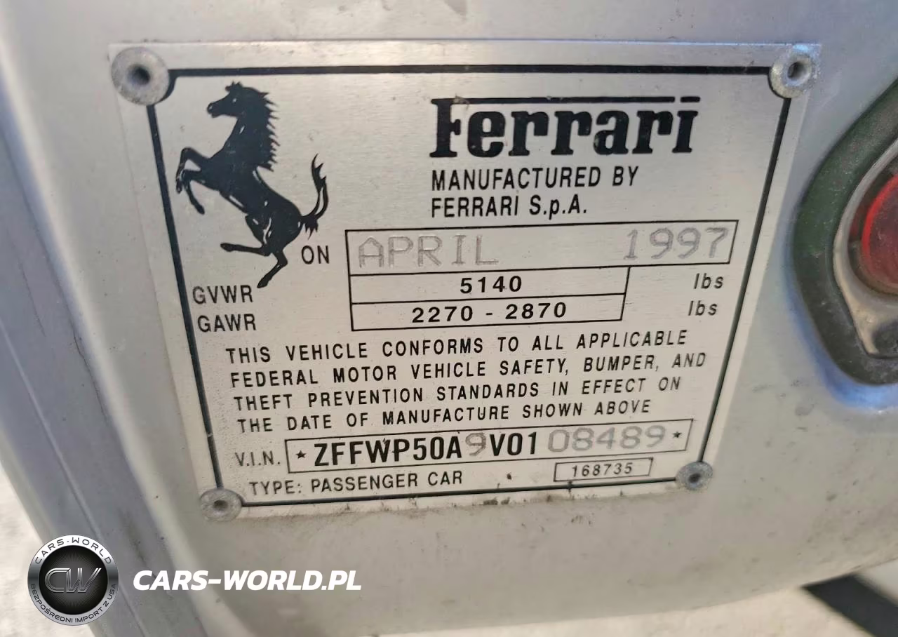 1997 Ferrari 456 Gta VIN:ZFFWP50A9V0108489 - 12