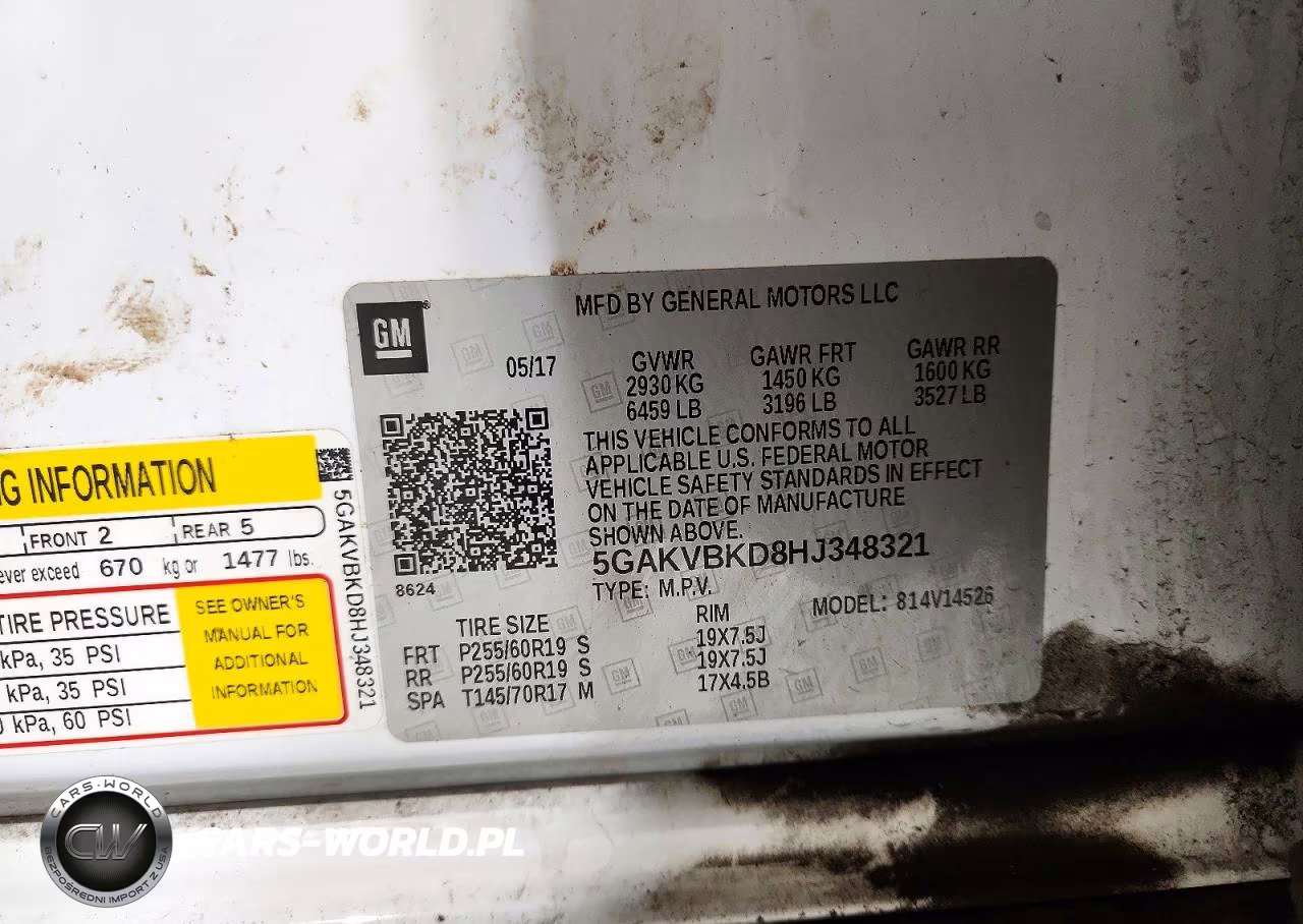 2027 Buick Enclave VIN:5GAKVBKD8HJ348321 - 13