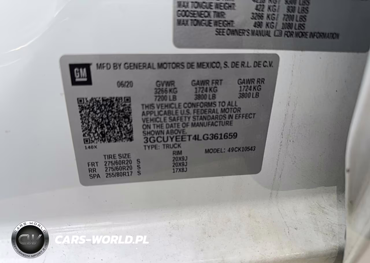 2020 Chevrolet Silverado K1500 Rst VIN:3GCUYEET4LG361659 - 10