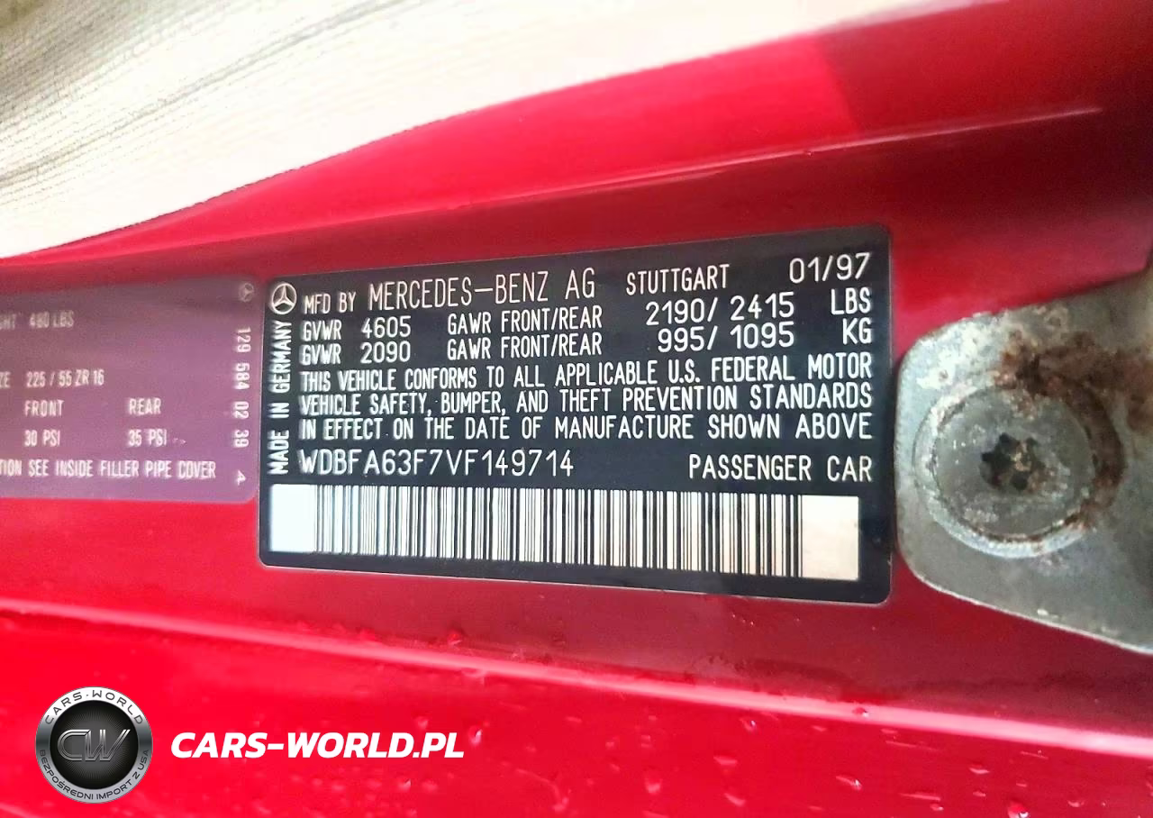 1997 Mercedes-Benz Sl 320 VIN:WDBFA63F7VF149714 - 13